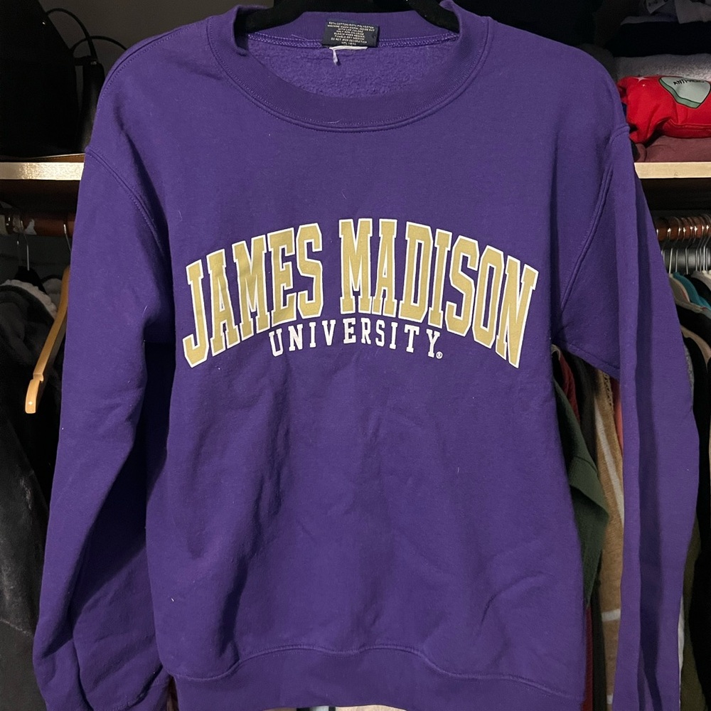 James Madison University Crewneck - MV Sport Purple and Gold